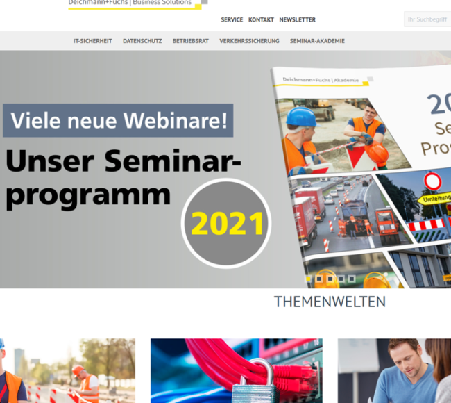 Screenshot Deichmann-Fuchs Verlag