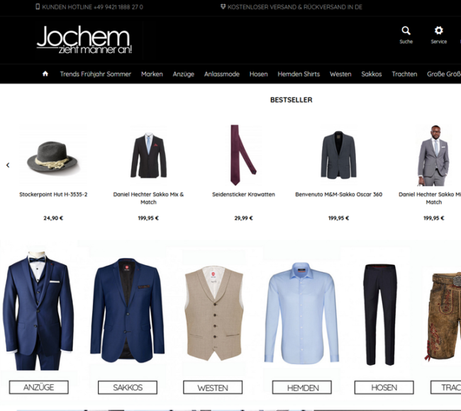 Screenshot Jochem – zieht Männer an by SK Herrenmode GmbH