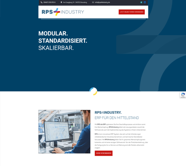 Screenshot RPS4Industry GmbH
