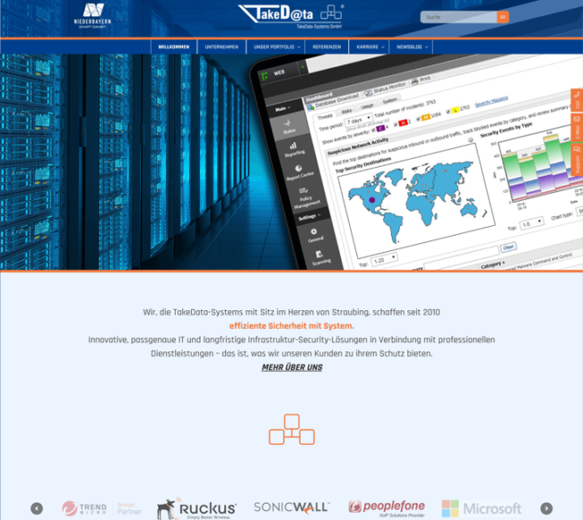 Screenshot TakeData-Systems GmbH