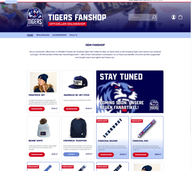 Straubing Tigers Fanshop