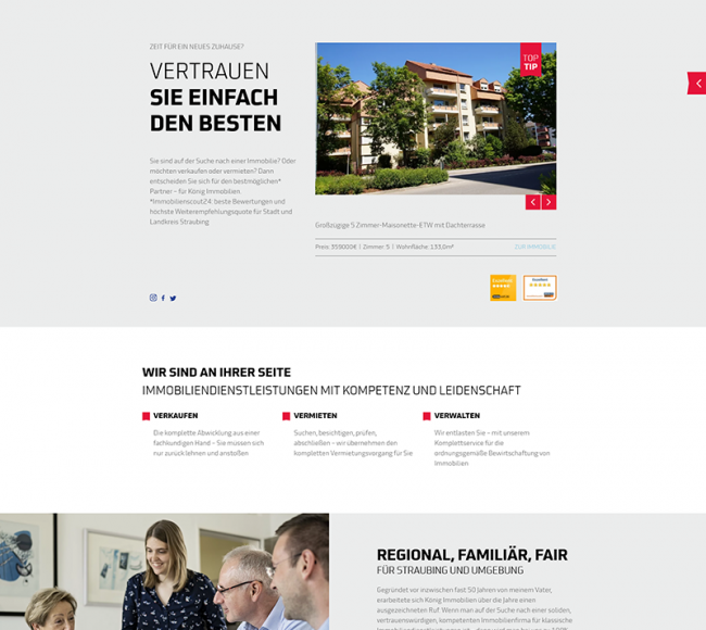 Screenshot König Immobilien