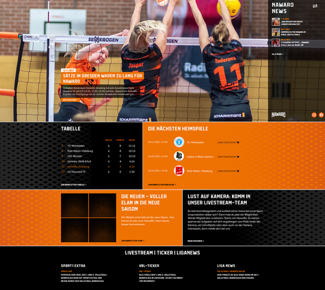 Website Screenshot Nawaro Straubing