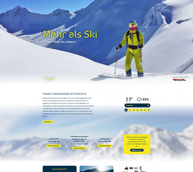 Ski Plus Straubing - Webseite