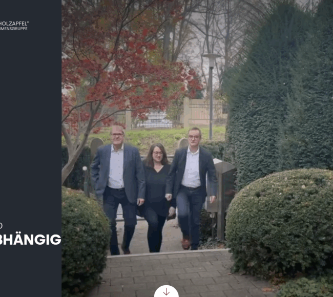Screenshot Franz Holzapfel Unternehmensgruppe